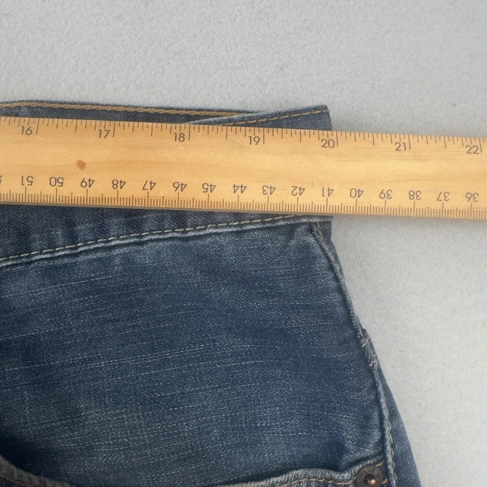 Levis 569 Loose Straight Mens Denim Shorts Blue Size 40 Cotton Jean Shorts